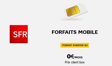 Nouveauté : SFR (Altice) propose un forfait Starter 2H gratuit pour les clients Box