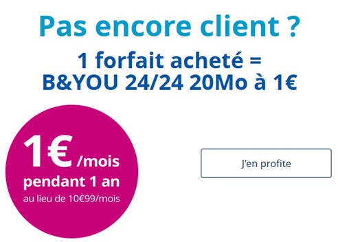 Bouygues Telecom : 10 derniers jours pour saisir la Série Spéciale B&YOU à 1 euro