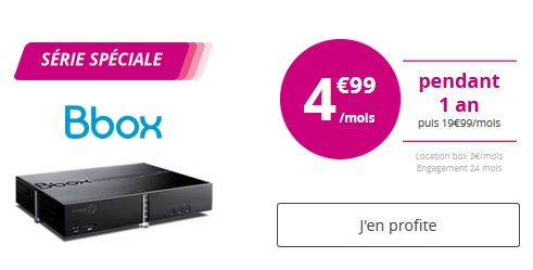 Nouveauté : Une Série Spéciale Box à 4.99 euros chez Bouygues Telecom