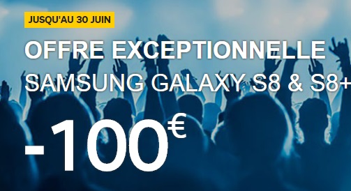 Galaxy S8 : profitez d'une remise exceptionnelle de 100 euros avec l'opérateur SFR (SOLDES ETE 2017)