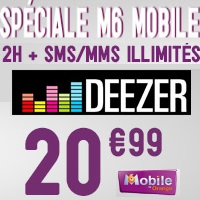 Un nouveau forfait bloqué chez M6 Mobile avec Deezer inclus !