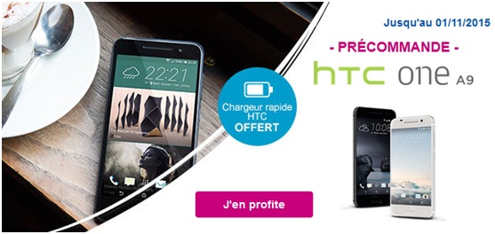 HTC One A9 en précommande chez Bouygues Telecom