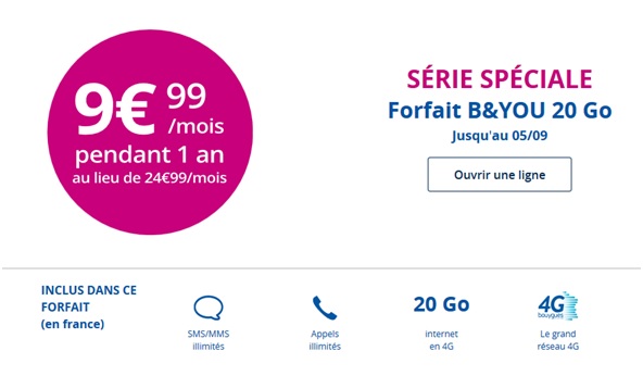 Série Spéciale 20Go Bouygues Telecom