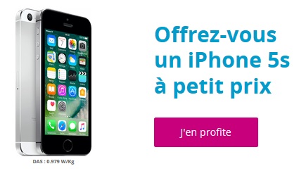 L'iPhone 5s à prix réduit chez Bouygues Telecom