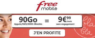 Forfait Free Mobile 90Go