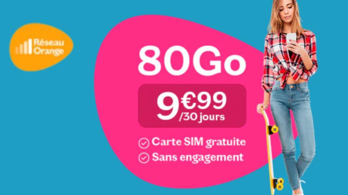C'est la fête : un forfait mobile 80Go à seulement 9.99€ sur le réseau Orange