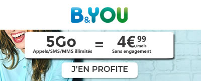 forfait mobile 5Go Bouygues Telecom en promotion