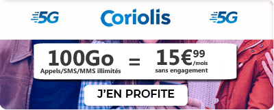 Forfait Coriolis 100 Go de 5G