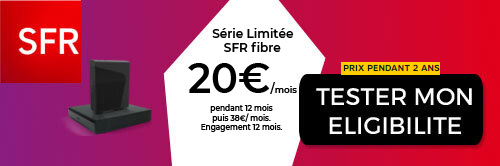Box SFR 20 euros en série limitée