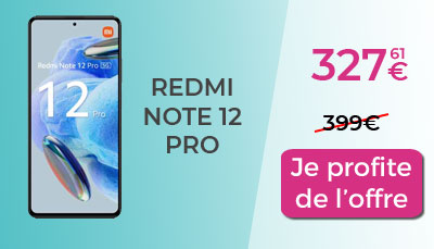 promo Xiaomi Redmi Note 12 Pro chez RAKUTEN