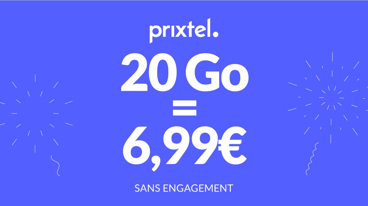 Ce forfait mobile 20 Go est à seulement 6,99 € par mois sans engagement : sautez sur l’occasion !