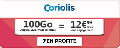 Forfait 100 Go Coriolis en promo