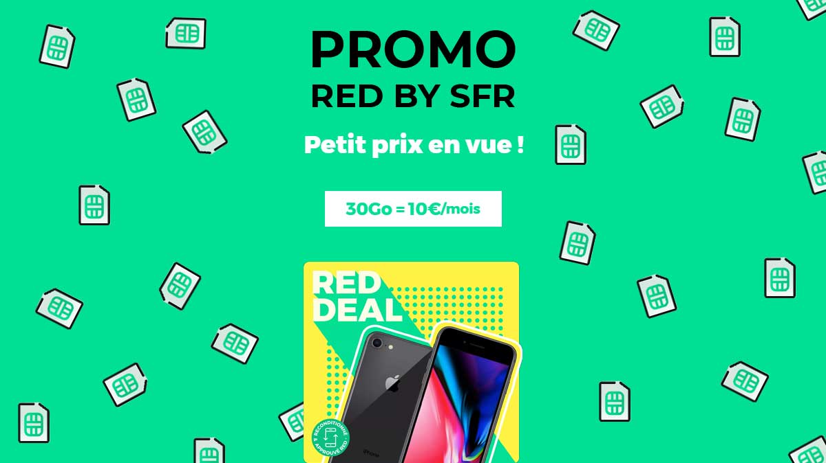 IPhone 8 offert, forfait mobile à 10€ : découvrez les bons plans de RED by SFR !