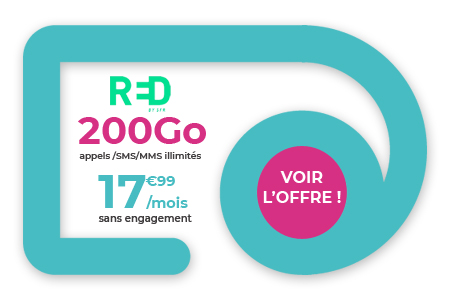 RED by SFR forfait mobile 200 Go