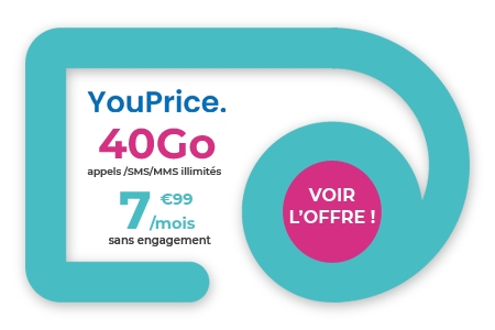Promo Forfait Le One 40Go de YouPrice 