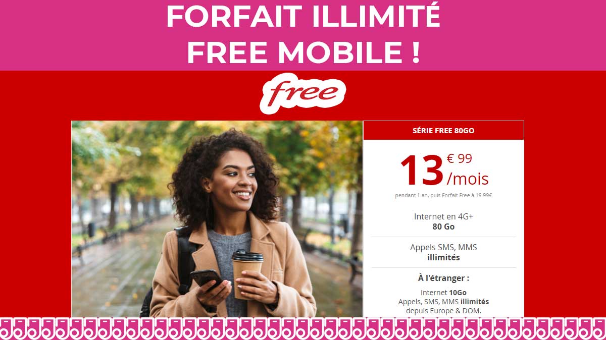 Nouvelle promo pour le forfait illimité de Free Mobile à moins de 14€ !
