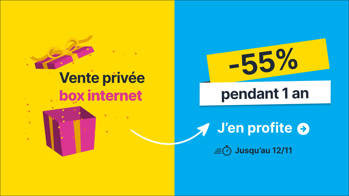 Vente privée internet : dernier jour pour vous offrir une Box fibre à prix canon !