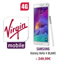 Le Samsung Galaxy Note 4 disponible chez Virgin Mobile dès 249.99€