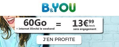 Forfait B&You 60Go + Week-end illimité