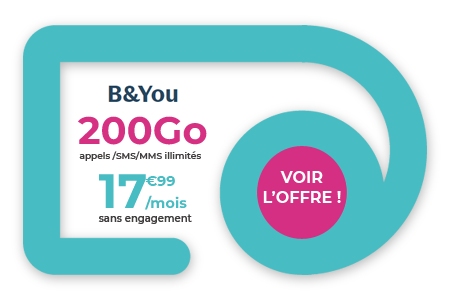 Forfait 200 Go B&You par Bouygues Telecom