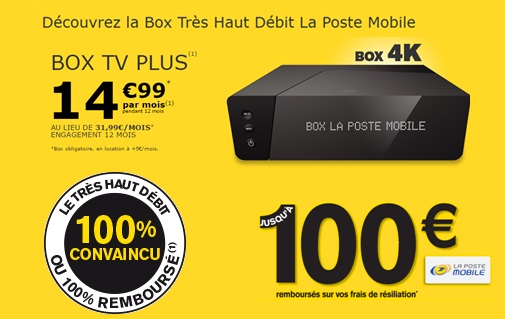 La Poste Mobile : La BOX Internet THD est toujours en promo à 14.99 euros 