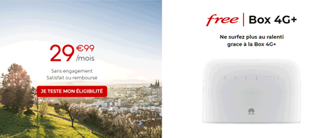 Forfait Box 4G+ Free