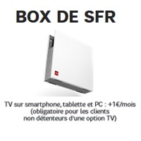 SFR BOX : Pas éligible à la TV, une nouvelle option TV sur PC, tablette et Smartphone à 1€ !