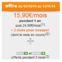 La Chaîne Canal + à 15.90€ par mois pendant 1 an avec Orange 