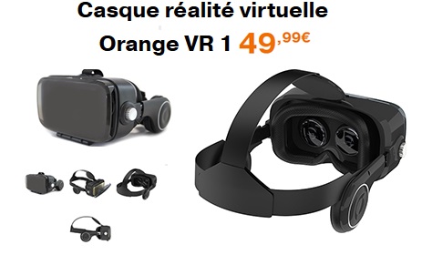 Orange VR1 : Le nouveau casque de réalité virtuelle est en vente chez l’opérateur à 49.99euros 