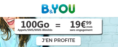 forfait mobile 100Go b&you