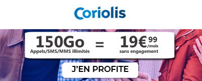 Forfait Coriolis 150 Go de 5G