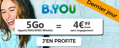 fin promo very b&you forfait 5 Go