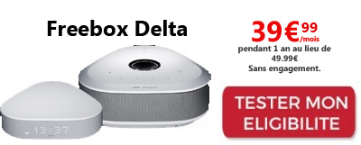 Freebox delta avec netflix a moins de 40 euros