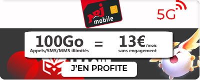 Forfait 100 Go de 5G NRJ Mobile