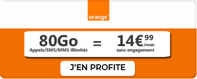Forfait mobile 80 Go d'Orange 
