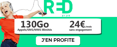 Forfait 5G en promo chez RED by SFR