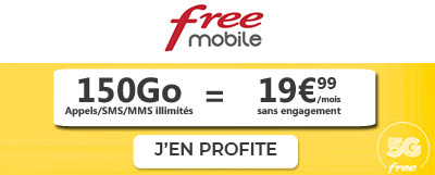 Forfait 150Go Free mobile