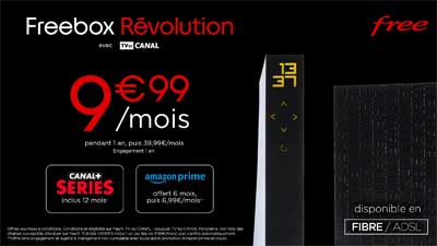 Freebox Révolution avec TV by Canal en vente privée
