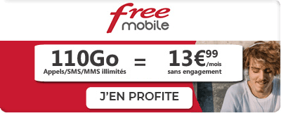 Forfait Free Mobile 110 Go