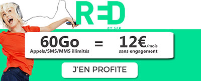 promo forfait mobile red by sfr