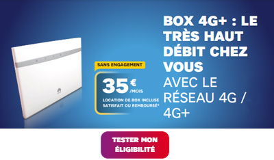 Box 4G+ de SFR à 35 euros