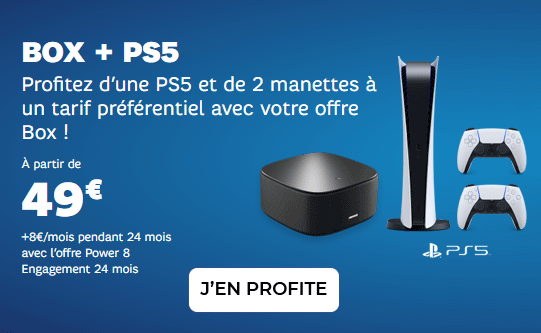 PS5 avec Box Internet de SFR