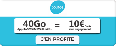 Forfait Source Mobile 40 Go
