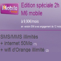  M6 Mobile lance un nouveau forfait bloqué 2h à partir de 9.90€