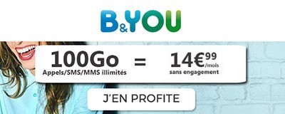 b&you 100Go à 14,99 euros