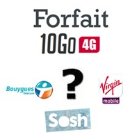 Forfait 4G avec 10Go de data chez Virgin Mobile, Sosh ou Bouygues Telecom, lequel choisir ?
