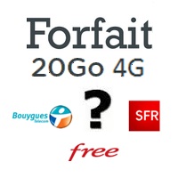 Forfait 4G avec 20Go de data chez Free Mobile, SFR ou Bouygues Telecom, lequel choisir ?