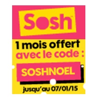 Forfait mobile Sosh : Un mois offert prolongé jusqu’au 07 janvier 2015 !
