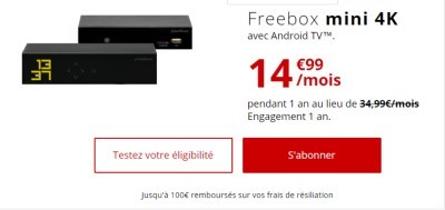 Forfait Freebox Mini 4K 