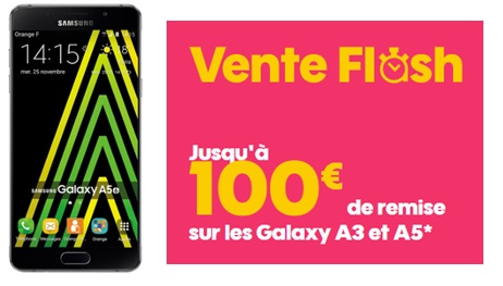 Galaxy A5 2016 : un Smartphone design doté d'un grand écran à moins de 300 euros (vente flash SOSH)